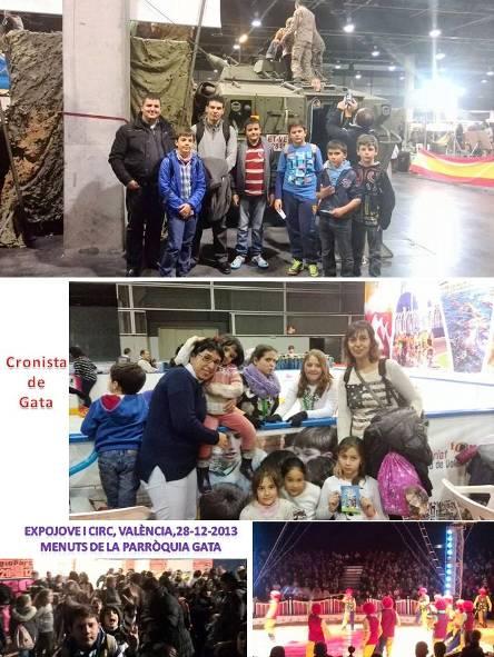 ELS MENUTS DE LA PARRÒQUIA GATERA VISITEN EXPOJOVE I EL CIRC, A VALÈNCIA