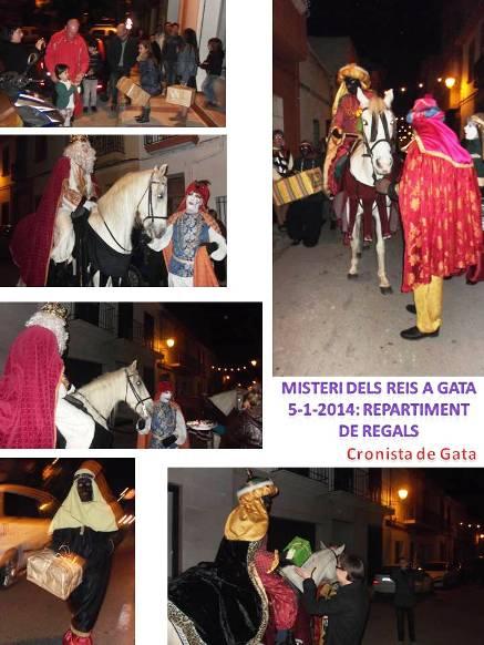FINAL DEL MISTERI DELS REIS MAGS A GATA: Repartiment de regals