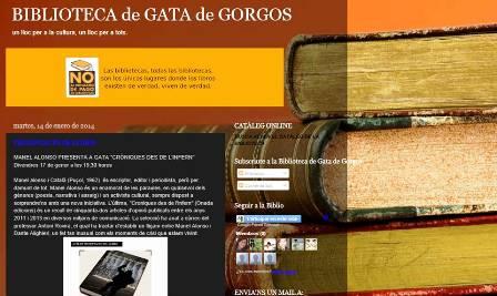PÀGINES WEB I BLOGS DE GATA. 3.- BIBLIOTECA PÚBLICA MUNICIPAL