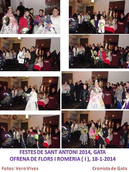EL TEMPS HA RESPECTAT L'OFRENA I LA ROMERIA ( I ) (festes de Sant Antoni 2014, Gata)