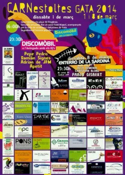 IX AL CARRER EL CARTELL DE CARNESTOLTES 2014 DE GATA