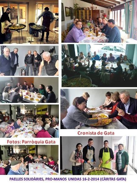 UN TOTAL DE 300 PERSONES PARTICIPEN A LES PAELLES SOLIDÀRIES, A BENEFICI DE MANOS UNIDAS