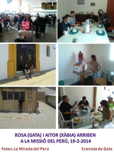 ARRIBEN A LA MISSIÓ DE PERÚ, ROSA (GATA) I AITOR (XÀBIA)