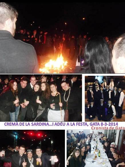 IMATGES DE FESTA: JA ESTÀ LA SARDINA CREMADAI ARA, AL RECOLLIMENT DE LA QUARESMA