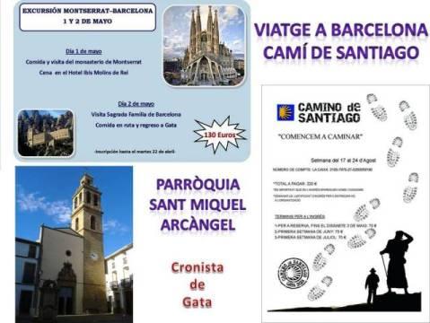 VIATGE A BARCELONA I CAMÍ DE SANTIAGO, organitzat per la parròquia