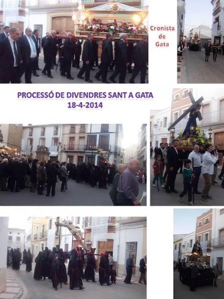 SETMANA SANTA A GATA 2014: Processó de Divendres Sant
