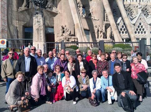 FELIGRESOS DE LA PARRÒQUIA DE GATA, DE VISITA PER BARCELONA