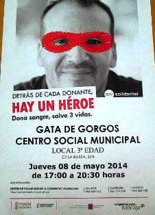 HUI, MÉS QUE MAI: EL CENTRE DE TRANSFUSSIÓ DE SANG ESTÀ BAIX MÍNIMS. ACUDEIX A DONAR SANG HUI A GATA