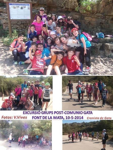 EXCURSIÓ DELS GRUPS DE POST-COMUNIÓ A LA FONT DE LA MATA