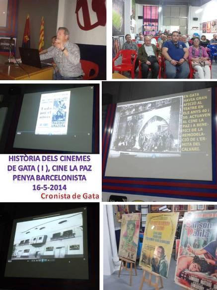 AHIR, EL CINÈFIL PACO MONCHO VA FER UNA XERRADA-COL·LOQUI SOBRE LA HISTÒRIA DELS CINEMES A GATA