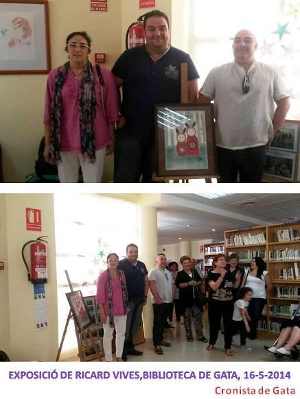 INAUGUREN A LA BIBLIOTECA DE GATA L'EXPOSICIÓ DE RICARD VIVES