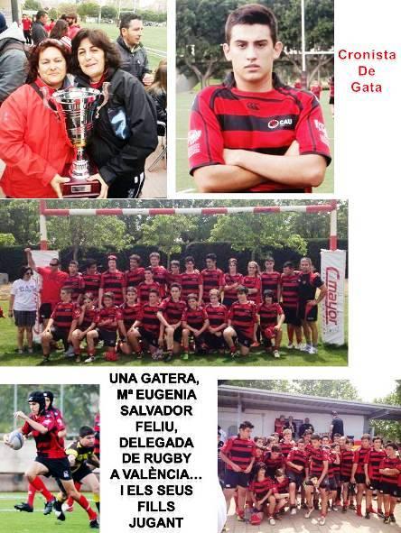 UNA GATERA, MARÍA EUGENIA SALVADOR FELIU, DELEGADA DUN EQUIP DE RUGBY DE VALÈNCIA