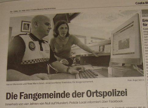 LA POLICIA LOCAL DE GATA JA TÉ MÉS DE 5.000 SOCIS AL PERFIL FACEBOOK