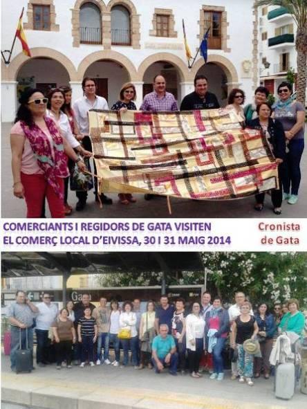 COMERCIANTS I REGIDORS DE GATA VISITEN EL COMERÇ LOCAL D'EIVISSA