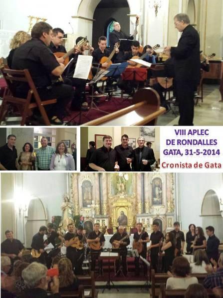 LA RONDALLA ACTUA A L'ESGLÉSIA, JUNT AMB LA D'ORBA, AL VIII APLEC