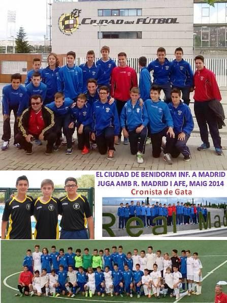 TONI PEDRO GARCÍA I JOAN SIGNES IVARS VISITEN AMB L'EQUIP CIUDAD DE BENIDORM LES INSTAL·LACIONS DE MADRID