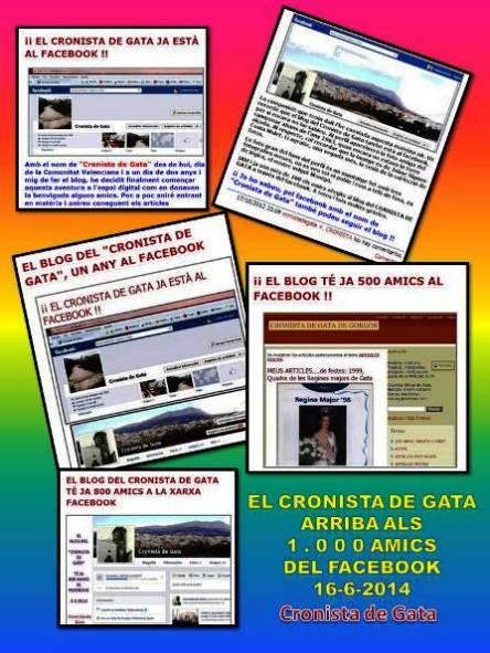 EL CRONISTA DE GATA JA TÉ 1.000 AMICS A FACEBOOK