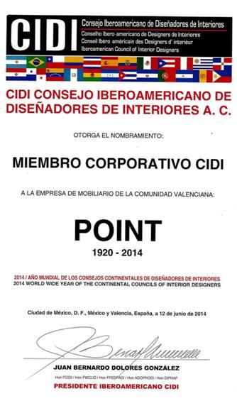 LEMPRESA GATERA POINT, S.L., NOMENADA MEMBRE CORPORATIU DEL CONSELL IBEROAMERICÀ DE DISSENYADORS DINTERIORS
