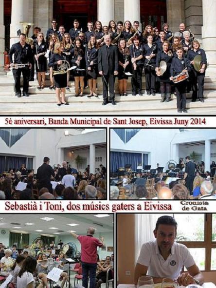 ELS GATERS SEBASTIÀ ROIG SIREROL I TONI PONS BOLUFER, MESTRES DE MÚSICA A SANT JOSEP DEIVISSA