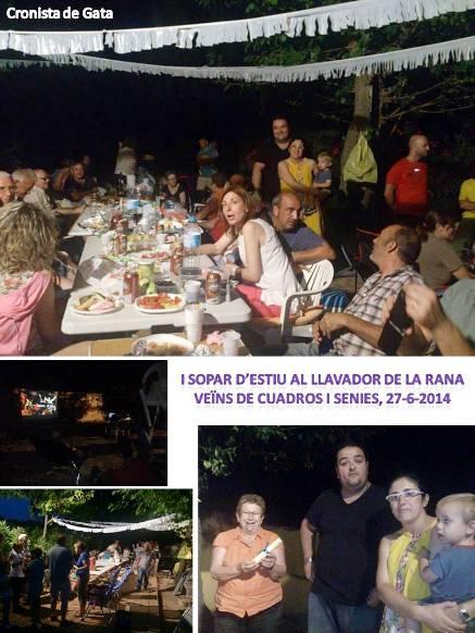 Iª NIT DE SOPAR AL VOLTANT DEL LLAVADOR DE LA RANA