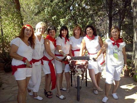 IMATGES DE FESTA: A GATA TAMBÉ SE CELEBRA SANT FERMÍN