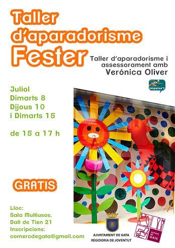 COMERÇ DE GATA PREPARA LES FESTES AMB UN TALLER DE APARADORISME FESTER