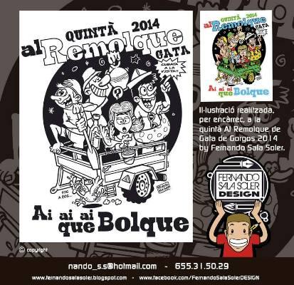 MÉS IMATGES DE FESTA: L'ARTISTA XABIER FERNANDO SALA IL·LUSTRA LA CAMISETA DELS QUINTOS 2014