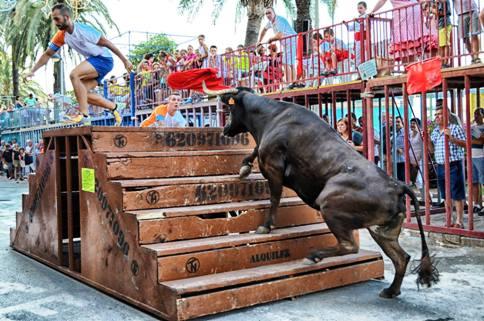 IMATGES DE FESTA: la vaca i els corredorsel corro, l'ambient