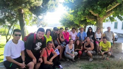 ELS PELEGRINS GATERS ENCETEN HUI LA TERCERA ETAPA, PALAS DE REI-RIBADISO DE BAIXO