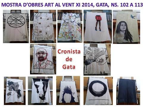 TOTES LES OBRES DE ART AL VENT XI 2014, GATA ( XIV ): de la 102 a la 113