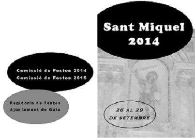 SANT MIQUEL TINDRÀ FESTES, DEL 26 AL 29 DE SETEMBRE, A GATA