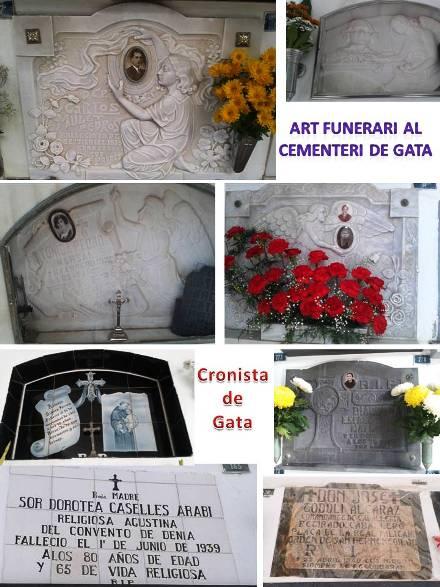 TOTS SANTS I FIDELS DIFUNTS A GATA: ALGUNES LÀPIDES CURIOSES AL CEMENTERI