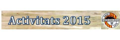 EL G.E.G. PROGRAMA EL CALENDARI DE RUTES PER A 2015