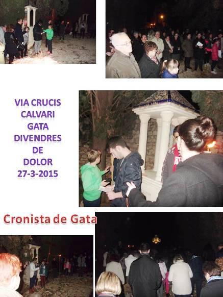 VIA CRUCIS, AHIR DIVENDRES DE DOLORS, A GATA