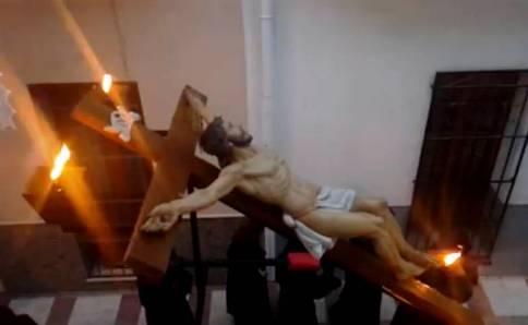 VÍDEO DE LA PROCESSÓ DEL DIVENDRES SANT AL SEU PAS PEL CARRER BISBE CERVERA