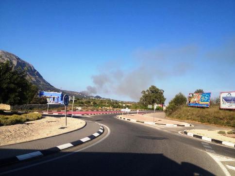 NOU INCENDI, DE SANTA LLÚCIA A LES PLANES (Xàbia)