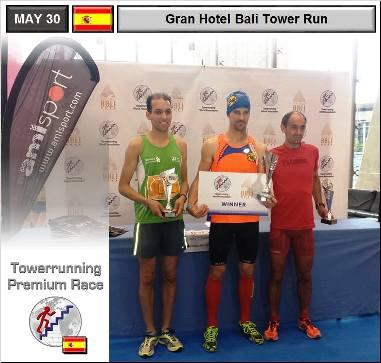 IGNASI CARDONA, XABIER DE MARE GATERA, SEGON A LA PUJADA A L'HOTEL BALI DE BENIDORM