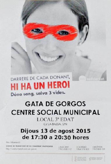 DIJOUS 13, NOVA DONACIÓ DE SANG A GATA