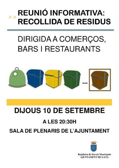 GATA: REUNIÓ INFORMATIVA SOBRE RECOLLIDA DE RESIDUS