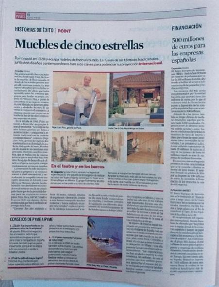 LA PREMSA PARLA DEl'empresa Point dels germans Pons García de Gata