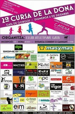 DIUMENGE 6 DE DESEMBRE, II CURSA DE LA DONA A GATA. Tindrà caràcter solidari