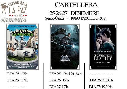 ELS DIES DE NADAL, SEGONA PROPOSTA DE LA NOTA ETAPA DEL CINEMA LA PAZ DE GATA