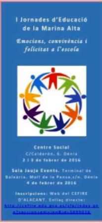 AQUESTA VESPRADA PRESENTEN A GATA LES JORNADES D'EDUCACIÓ DE LA MARINA ALTA