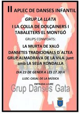 DEMÀ DIA 23, II APLEC DE DANSES INFANTIL A GATA