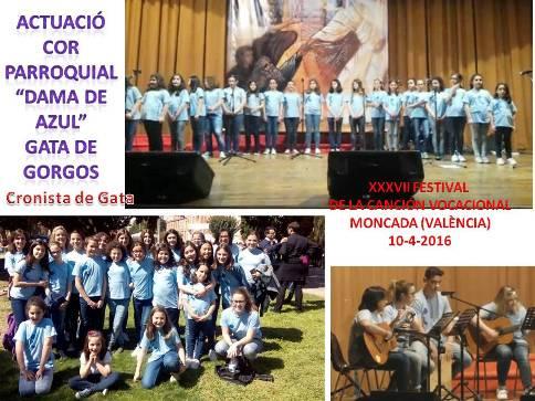 AQUEST MATÍ, BONA ACTUACIÓ DEL COR INFANTIL PARROQUIAL DE GATA A MONCADA (*Hui VI aniversari blog*)