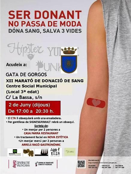 COMENÇA EL MARATÓ DE DONACIÓ DE SANG A GATA