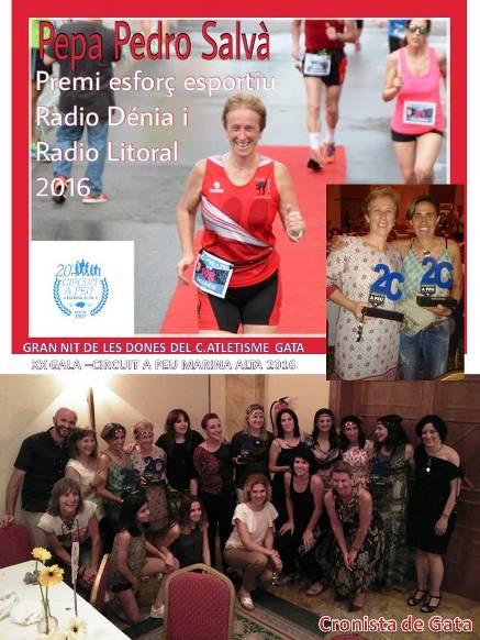 GRAN PROTAGONISME DE LEX XIQUES DEL CLUB ATLETISME GATA: GALA DEL 20 ANIVERSARI DEL CIRCUIT A PEU MARINA ALTA