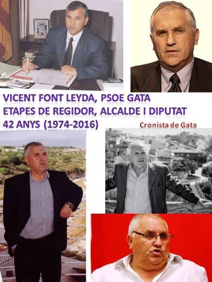 HUI DIA 19 DE JULIOL, DEIXA L'AJUNTAMENT DE GATA EL VETERÀ POLÍTIC LOCAL VICENT FONT LEYDA (PSOE)