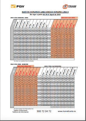 NOVES FREQÜÈNCIES, CADA HORA, DES DEL DIA 20, DE L'AUTOBÚS QUE SUBSTITUEIX AL TREN (FGV)
