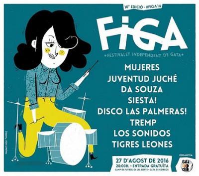 DISSABTE 27 A GATA: X FESTIVAL ROCK, FIGA 2016. De les 20:00 a les 3:00